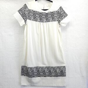 Brass & Roe Called To Surf Shift Dress Mini Medium White